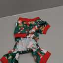 Dog Christmas Pajamas Soft Lightweight Velvet Dog Christmas Outfit Warm Pet Winter Clothes for Small Medium Large Pet Dogs Cats (S (Back: 8",Chest: 12.5", Neck: 9"))