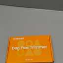 Oneisall Dog Paw Trimmer, Cordless Paw Hair Trimmer for Dogs with Double Blades, Quiet 2 Speed Small Dog Grooming Clippers for Paws, Eyes, Ears, Face, Rump (White)