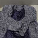 Agnes Orinda Plus Size Tweed Blazer for Women Collarless Long Sleeve Open Front Work Business Jacket Suits Casual 2X
