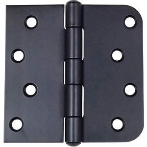 Hinge Outlet Stainless Steel Door Hinges - 4 Inch, 5/8 Inch Square, Non-Removable Pin, Rust Resistant (Oil Rubbed Bronze, 3 Pack)