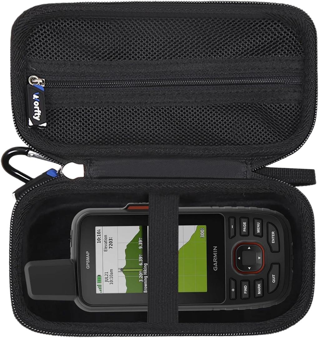 Case for Garmin GPSMAP 67 / 67i / 66i - Hard Travel Protective Carrying Storage Bag (Case Only) (Black)