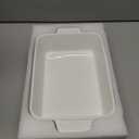 Dafuceramic Casserole Dish for Oven, 4.2 QT Baking Dish, 9x13 Large Porcelain Baking Pan, Durable Rectangular Lasagna Pan Deep with Handles, Microwave Oven Safe