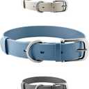 Tuff Pupper Classic Heavy Duty Dog Collar | 10x Stronger Than Leather | 100% Waterproof & Odor Proof Dog Collar | Tough Rust-Proof All Metal Hardware (Sky Blue)