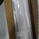 UNISHADES No Drill Blinds for Windows 1" Vinyl L-Shaped Slats Cordless Mini Blinds for Home, for Window Size 40" W × 48" H White
