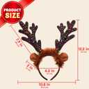 JOYIN Christmas Light Up Cute Reindeer Headband Adult Kids Party Favor Supplies, Xmas Accessories for Christmas Holiday Parties, Annual Holiday, Photos Booth