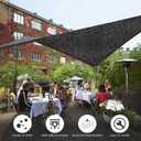 9.8x18.7FT Garden Shade Cloth - 55% Sun Resistance with HDPE Material, Reinforced Grommets. Ideal for Greenhouse, Plant, Pergola, Backyard Patio Sunshade