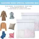 4 x (2 PCS) Large 24x24" Honeycomb Mesh Laundry Bags - Delicates, Lingerie, Bra, Garment Wash - Durable Mesh Wash Bags for Washing Machine - Travel & Laundry Room Organization