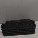 12 Pcs Under Couch Blocker for Bed Adjustable Furniture Plastic Under Bed Blocker with 30 Ties Black Couch Barriers for Dogs Pets Cats (Style 1)