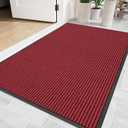 Front Door Mat, 48" x 24" Heavy Duty Indoor Outdoor Doormat