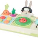 Skip Hop Baby Musical DJ Set Toy with Lights, Songs, Sound Effects, and Soft Textures, Farmstand Let The Beet Drop DJ Set (Medium)