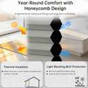 Changshade Blackout Cordless Cellular Shades for Windows,Honeycomb Blinds with Thermal Insulation,UV Protection,Child Safe,Privacy Light Control,Easy to Install27" W x 64" H,Grey