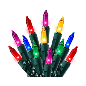 Joiedomi Multicolor Christmas String Lights,100 Count 21.4FT Christmas Fairy Tree Lights Plug in for Indoor Outdoor Xmas Decorations Patio Holiday Theme Party Yard House,Green Wire