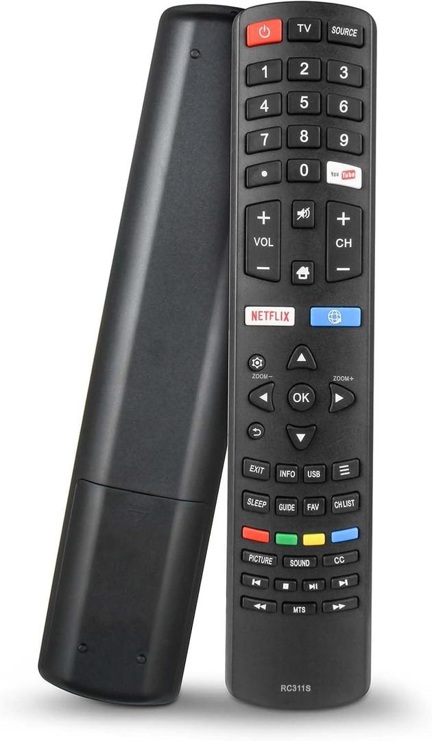 RC311S 06-531W52-TY02X Remote Control for Pioneer TV and TCL TV Remote PLE-32S1HD PLE-65D1800 PLE-32S08HD PLE-40S08FHD PLE-43D1202UD PLE-50S08UHD PLE-50D1200F 55D1680 55S6600 43D1680 55D1202 55D1241