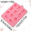 1 Pcs Mini Plant Silicone Mold, Sunflower Cactus Chocolate Fondant Mold, for Plant Theme Party Kitchen Baking Cookies Candy Chocolate Dough, Making Clay Bath Ball Resin