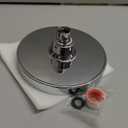 High Pressure Shower Head - Anti-Clogging Silicone Nozzles - 2.5 GPM Removable Restrictor - Easy to Clean Adjustable Replacement - easy to install with Plumbers Tape - 6 Inch - Classic Chrome Finish