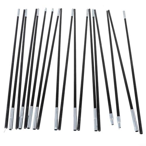 Tent Support Poles Replacement Set Fiberglass Construction Camping Equipment With Internal Elastic Cord Portable Awning Frame Rods For Outdoor Shelter 3-4.9m Length(3.3 m)