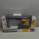 DOUBLE E Volvo RC Excavator Remote Control Excavator Toy for Boys Full Function Construction Vehicles Toys with Shovel for Outdoor Play Sandbox Digger Toys Gifts for Kids