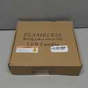 Flameless LED Candles with Timer 5 Pc Flickering Flameless Candles for Romantic Ambiance and Home Decoration Stable Acrylic Shell,with Embedded Star StringBattery Operated CandlesIvory