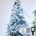 Cluster Lights Christmas 400 Led Fairy Lights Green Wire 49FT Twinkle Lights with Remote 8 Modes String Lights Timer Plug in Firecracker Fairy Lights for Outdoor Valentines Day Decorations,Cool White