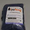 Aiyufeng Moga Navy Blue Shower Curtain 84 Inches Long, 3D Embossed Textured Fabric Shower Curtain for Bathroom - Soft Cloth & Hotel Spa Luxury, Machine Washable, 72X84, Blue