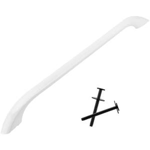 AMI PARTS Upgraded 316443601 (not 316545301) AP3906094 Oven Door Handle Compatible with Ken-More Fri-gidaire Range Oven Stove, Include 2Pcs 316433300 Oven Door Handle Screws (White)