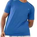 NORTHYARD Men's Athletic Running T-Shirts Workout Lightweight Short Sleeve Performance Shirts Top Tee Greyblue M