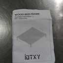 IOTXY California-King Platform Bed Frame - 12 Inch Solid Wood Mattress Foundation Base with Heavy-Duty Support Slats & Legs, Rubberwood California King Size Bedframe