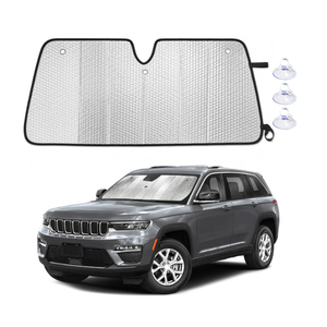 EcoNour Foldable Sun Shade Fit for Jeep Cherokee 2011-2024 2025 2026
Accordion Windshield Sun Shade, Front Car Window Shades Sun Visor, Blocks UV Rays & Heat, Car Accessories