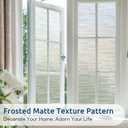 rabbitgoo Window Privacy Film, No Glue Frosted Glass Film, Static Cling UV Blocking Non Adhesive Reusable Heat Control Window Vinyl Clings for Home, Office, Frosted Silk, 29.5 x 78.7 Inches