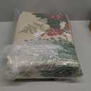 Artoid Mode Leaves Holly Merry Christmas Kitchen Mats Set of 3, Winter Home Decor Low-Profile Kitchen Rugs for Floor - 17"x29"+17"x36"+17"x47" (Green/Beige)