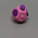 UOOEFUN Fidget Toys Cube,Finger Cube,12 Sided Fidget Toys Relief Stress and Anxiety Depression Autism for Girls Kids Adults (Pink)