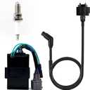 Ignition Coil Igniter CDI Box Spark Plug for Honda Rancher 350 TRX350 TRX350FE 4x4 ES TRX350TE 2x4 ES TRX350FM 4x4 S TRX350TM 2x4 S 2000-2005 30510-HN5-670 30410-HN5-671 30400-HN5-305