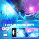 Above Ground Pool,2026 Frame Deep Swimming Pool with Pool Lights,Rectangle Family Pool,Above Ground Pool Easy Set,7ftx48inx24in Outdoor Pool,Backyard Pool for Kids,Adults,Pump Not Included