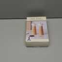 Rae Dunn Salt and Pepper Grinder Set of 2 - Bamboo Sea Salt Pepper Grinder - Classy Salt and Pepper Shakers - Pepper Mill & Salt Mill, Cream