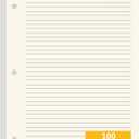 Premium College Ruled Loose Leaf Paper  100 GSM, 100 Sheets (200 Pages), 8.5" x 11", 3-Hole Punched, Acid-Free, Fits 3-Ring Binders  Ideal for Students, School & Office