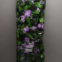 Expandable Fence Privacy Screen for Balcony Patio Outdoor,Decorative Faux Ivy Fencing Panel,Artificial Hedges (Single Sided Leaves) (1, Branches -Purple Fowers)