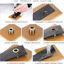 SEMINI Grommet Kit 800 Sets 3mm Gronmets Eyelets with 3 Pieces Install Tool Kit, 4 Colors