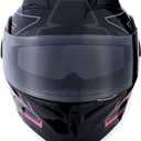 1Storm Motorcycle Modular Full Face Helmet Flip up Dual Visor Sun Shield: HB89 Arrow Pink (XL)