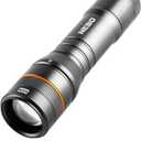 NEBO Newton Powerful LED Handheld Flashlight | AA Battery Powered Compact Waterproof Flashlight | Storm Gray | 500, 1000, 1500 Lumens