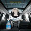 2 x 2PCS Car Hooks for Purses and Bags, Cute Bow Car Seat Headrest Hook, Car Accessories Multipurpose Back Seat Hanger Storage Organize Universal for Vehicles (2PCS-White Bowknot)