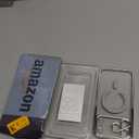 Magnetic for iPhone 17 Pro Max Case with Glitter Integrated Lens Protection, [Glossy Bumper & Shiny Magnetic Ring] [Compatible with Magsafe] Cute Women Girly Phone Case for iPhone 17 Pro Max Silver