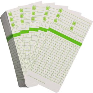 200PCS Time Cards for Employees, 2-Sided, Monthly Time Cards for HN3000, 3 3/8" x 7 3/8", Green 200PCS Time Cards for Employees, 2-Sided, Monthly Time Cards for HN3000, 3 3/8" x 7 3/8", Green