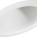 Juno Lighting Group 614W-WH 6-Inch LED Standard Slope Downlight Baffle, 90 Watts, White Trim