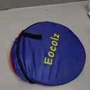 Eocolz Kids Ball Pit Large Pop Up Childrens Ball Pits Tent for Toddlers Playhouse Baby Crawl Playpen with Basketball Hoop and Zipper Storage Bag, 4 Ft/120CM, Balls Not Included (Blue Yellow Red)