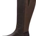 Clarks Women's Opal Glow Knee High Boot (5, Dark Brown Leather)