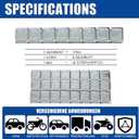 Upgraded Wheel Weights 1/4oz, 0.25oz - 240PCS Adhesive Stick on Wheel Weights, 60oz/Box, Perfect for Cars/Trucks/SUVs/Motorcycles