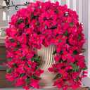 Artificial Faux Bougainvillea Flowers Plants for Outdoor Outside Decoration