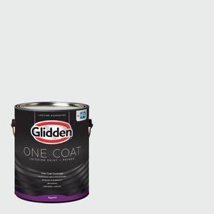 Glidden Interior Paint + Primer: White/White, One Coat, Eggshell, 1 Gallon