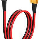 ELFCULB XT60 to XT90 Adapter Cable 10AWG XT60 Male to XT90 Female Connector Cable for RC Lipo Battery Drone(2FT)