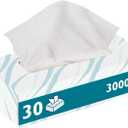 Morcon Valay Facial Tissue Paper | Soft, Absorbent Hand and Face Wipes, Premium Facial Tissues Boxes for Personal Care, 30 Pack of White 2-Ply Tissues | 100 Sheets Per Box